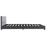 vidaXL Cadre de lit sans matelas gris similicuir 140x200 cm