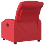 vidaXL Fauteuil inclinable électrique Rouge Similicuir