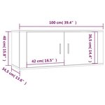 vidaXL Ensemble de meubles TV 2 Pièces blanc brillant bois d'ingénierie