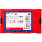 Fischer jeu de chevilles murales avec vis fixtainer duopower 210 pcs