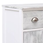 vidaXL Buffet avec 10 tiroirs Gris 113x30x79 cm Bois