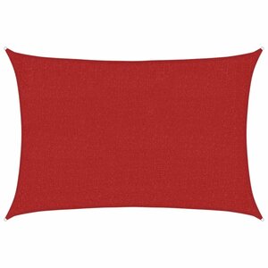 vidaXL Voile d'ombrage 160 g/m² Rouge 2x3 m PEHD