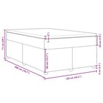 vidaXL Sommier à lattes de lit avec matelas Gris foncé 120x200cm Tissu