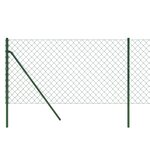 vidaXL Clôture en mailles de chaîne vert 1x10 m