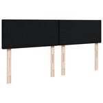 vidaXL Sommier à lattes de lit avec matelas Noir 160x200 cm Tissu