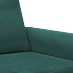 vidaXL Ensemble de canapés 4 Pièces avec coussins Vert foncé Velours