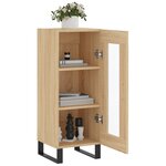 vidaXL Buffet Chêne sonoma 34 5x34x90 cm Bois d'ingénierie