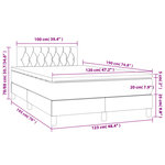 vidaXL Sommier à lattes de lit avec matelas vert foncé 120x190 cm