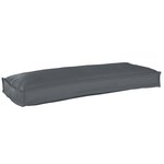 vidaXL Coussins de palette pour banc 2 Pièces Anthracite 100x40x8 cm en tissu Oxford
