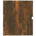 vidaXL Armoire de lavabo Chêne fumé 60x38 5x45 cm Bois d'ingénierie