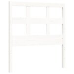 vidaXL Cadre de lit sans matelas blanc bois de pin massif