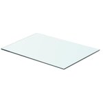 vidaXL Panneaux d'étagère 2 Pièces Verre Transparent 50 x 30 cm