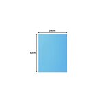 Paquet De 50 Chemises 2 Rabats Super 210 - 24x32cm - Bleu Clair - X 5 - Exacompta