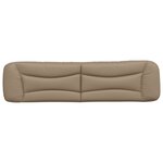 vidaXL Coussin de tête de lit cappuccino 200 cm similicuir