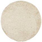 vidaXL Tapis shaggy PAMPLONA poils longs moderne doré Ø 100 cm