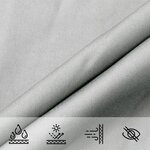 vidaXL Voile d'ombrage gris clair 3x3x4 24 m 100  polyester oxford