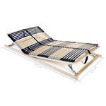 vidaXL Sommier à lattes avec 42 lattes 7 zones 100 x 200 cm