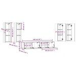 vidaXL Ensemble de meubles TV 6 Pièces Chêne sonoma Bois d'ingénierie