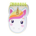 Candy Cloud - Carnet à Spirales Tête de Licorne - 10.4 x 13.8 cm - Rainbow
