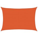 vidaXL Voile d'ombrage 160 g/m² rectangulaire orange 5x7 m PEHD