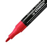 Marqueur pointe fine FREE acrylic T100 rouge x 5 STABILO