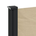 vidaXL Auvent latéral rétractable beige 120x300 cm