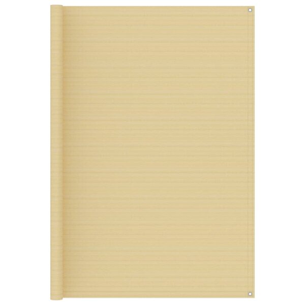 vidaXL Tapis de tente beige 250x200 cm PEHD