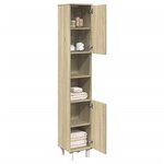 vidaXL Armoire de salle de bain chêne sonoma 30 5x30x179 cm