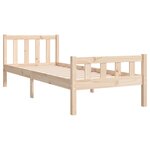 vidaXL Cadre de lit sans matelas bois massif