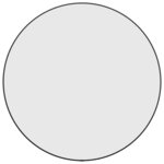 vidaXL Miroir mural Noir Ø 60 cm Rond