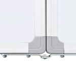vidaXL Tableau blanc magnétique pliable 120x100x1 7 cm aluminium