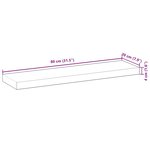 vidaXL Étagère flottante 80x20x4 cm bois d'acacia massif non traité