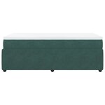 vidaXL Sommier à lattes de lit et matelas Vert foncé 80x200 cm Velours