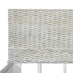 vidaXL Cadre de lit sans matelas Gris Rotin naturel 140x200 cm