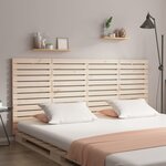 vidaXL Tête de lit murale 206x3x91 5 cm Bois massif de pin