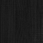 vidaXL Meuble TV Noir 70x33x42 cm Bois de pin massif