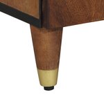 vidaXL Buffet 38x33x160 cm en bois massif de manguier