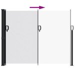 vidaXL Auvent latéral rétractable blanc 160x300 cm