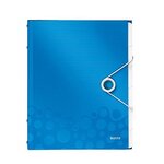 Trieur WOW Polypro A4 6 compartiments Bleu métallisé LEITZ