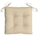 vidaXL Coussins de palette lot de 6 beige 50x50x7 cm tissu oxford
