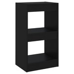 vidaXL Bibliothèque/Cloison de séparation Noir 40x30x72 cm