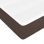 vidaXL Sommier à lattes de lit avec matelas Marron 200x200 cm