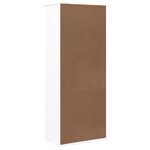 vidaXL Bibliothèque et tiroirs ALTA blanc 60x35x142 cm bois massif pin