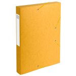 Boite De Classement Cartobox Dos 40mm Carte Lustrée - A4 - Jaune - X 10 - Exacompta
