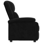 vidaXL Fauteuil inclinable noir velours