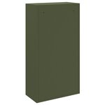 vidaXL Boîte à colis vert olive 44x22x82 cm en métal
