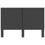 vidaXL Tête de lit Gris foncé Tissu 140x200 cm