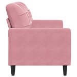 vidaXL Canapé à 2 places Rose 140 cm Velours