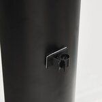 vidaXL Meuble TV d'angle 3 niveaux pour 32-70 pouces noir et argenté