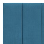 vidaXL Cadre de lit sans matelas bleu 100x200 cm velours
